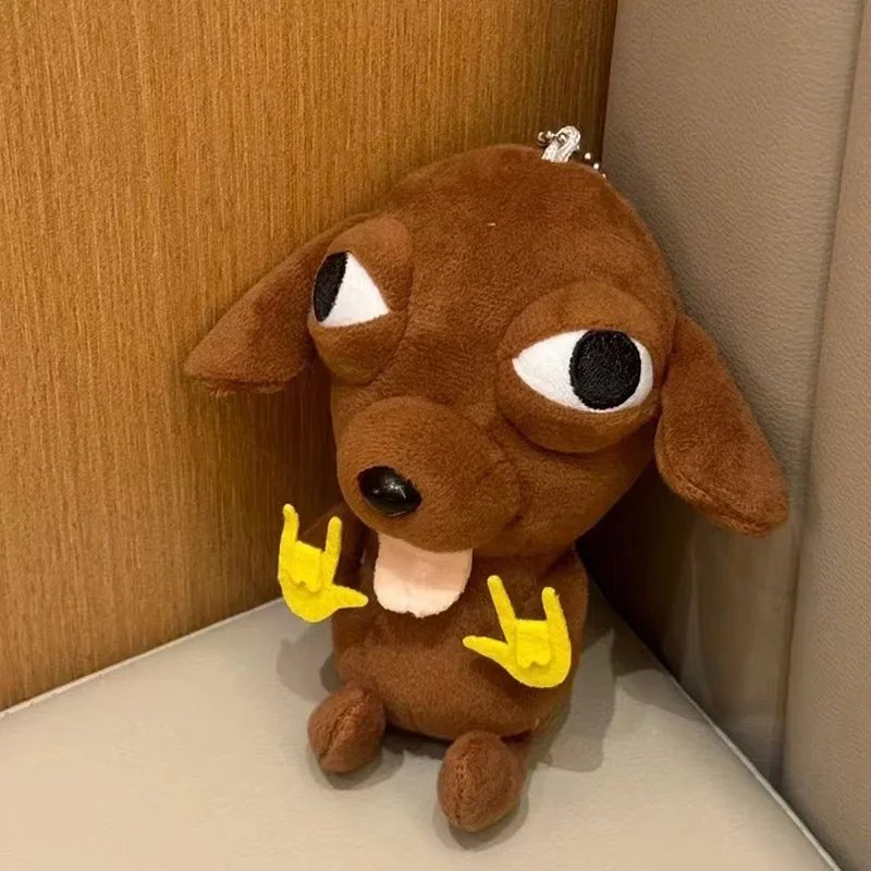 Chihuahua brinquedo de pelúcia boneca mochila pingente chaveiro presente de aniversário abstrato