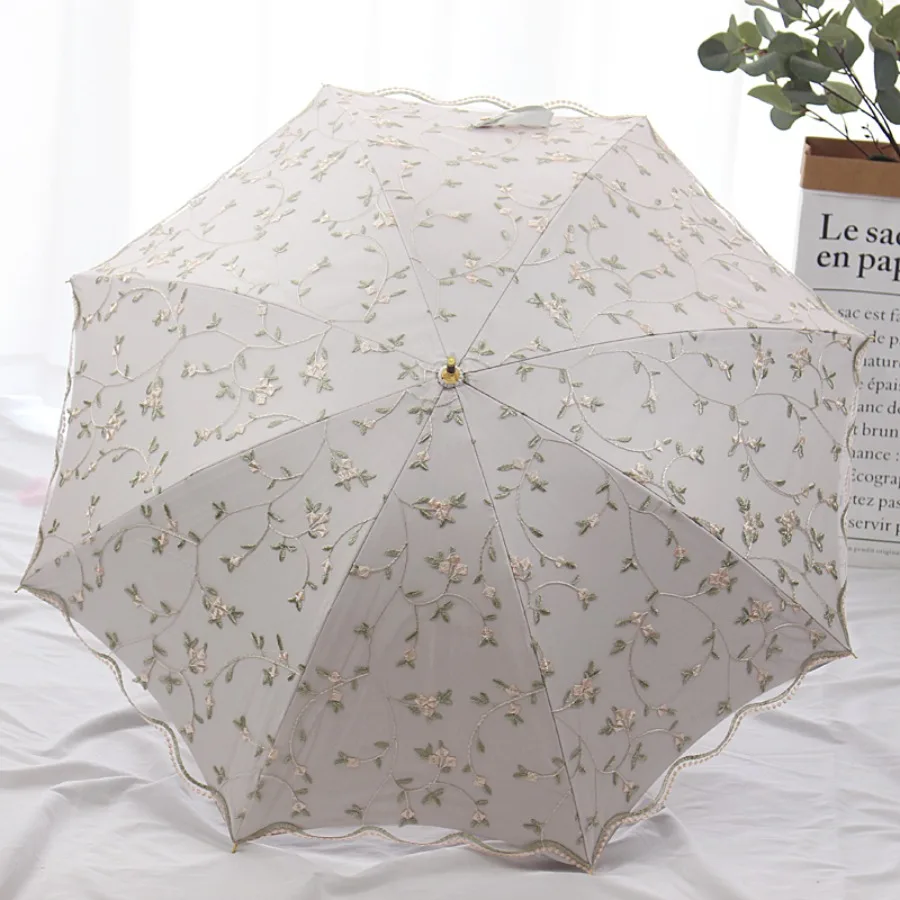 Outdoor Women Umbrella Parasol Beach Garden Chinese Umbrella Visor Vintage Uv Protection Quality Ultralight Paraguas Unbrella