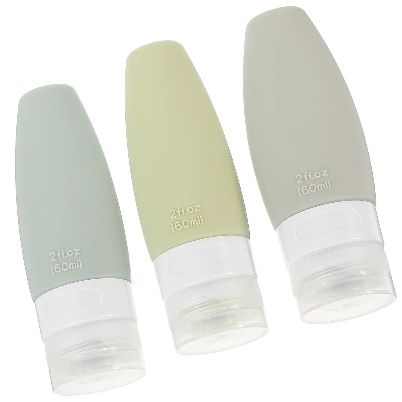 

3Pcs Portable Silicone Travel Bottles Mini Shampoo Lotion Containers Clip Empty Toiletries Sub Bottles Small Storage