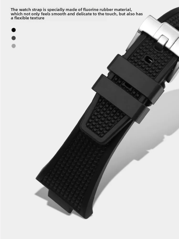 لتيسو 1853 PRX سوبر لاعب T137.407 T137.410 الإفراج السريع FKM فلوروروبر حزام ساعة اليد مقاوم للماء حزام ساعة سيليكون الرجال