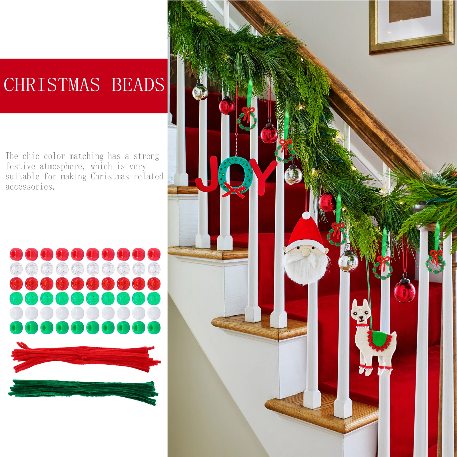 

Набор из 1250 бусин для рождественского декора: простые в использовании материалы для рукоделия и украшений