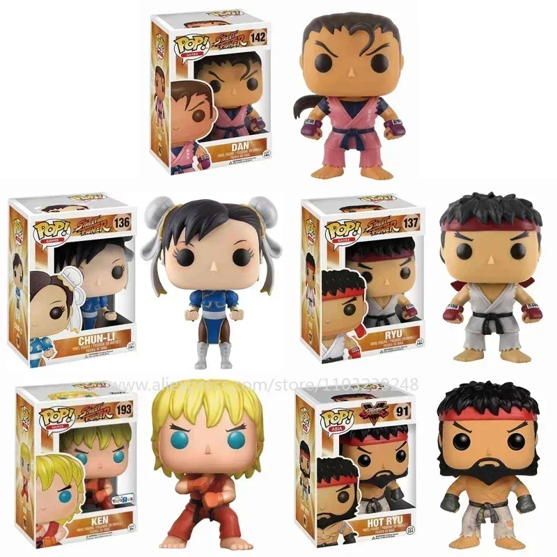 Street Fighter Series Vinyl 10cm POP Figure Model Toys Gifts Figures Statue Model Doll Collection Ornament Room Decoration Gifts