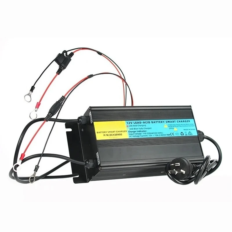 Smart Charger DC Bank 1 and Bank 2 12V 24V 36V 48V 60V Lead-acid AGM Battery for Marine Boat Starter and Deep-cycle Batteries