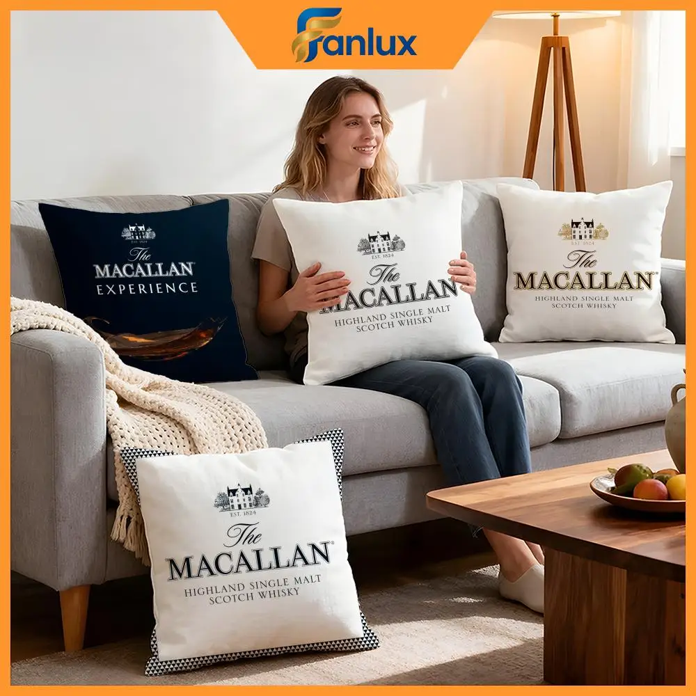 Funda de cojín de marca Macallan, 4 Uds., fundas decorativas, funda de cojín suave para decoración de sofá, fundas de almohada de 40x40 y 45x45