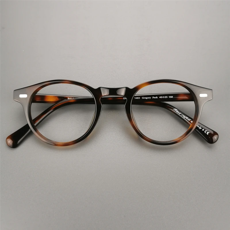 Vintage Optical Glasses Frame Gregory Peck OV5186 Round Retro Prescription Eyeglasses For Men And Women Acetate Eyewear Frames