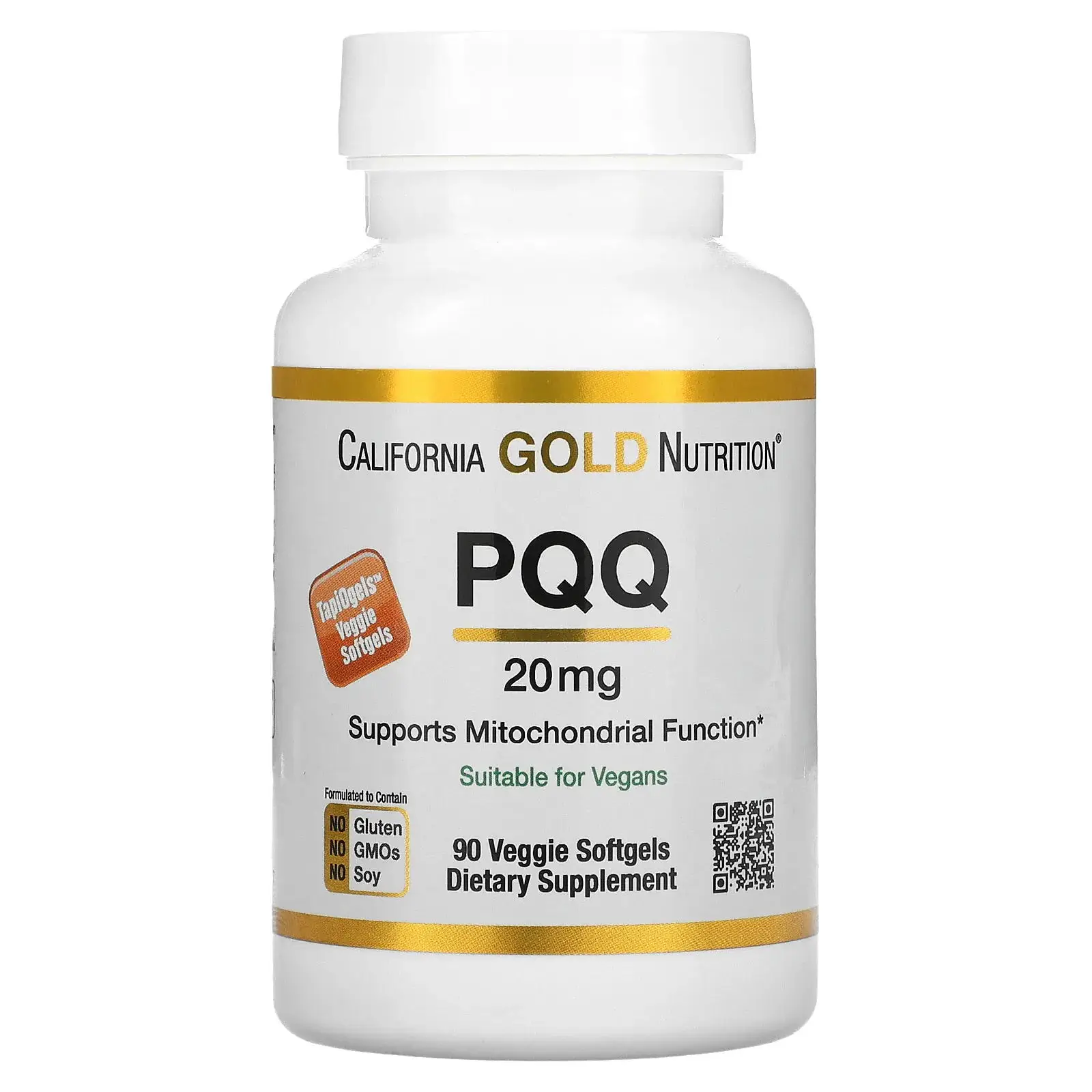 California Gold Nutrition PQQ 90 20mg cápsulas