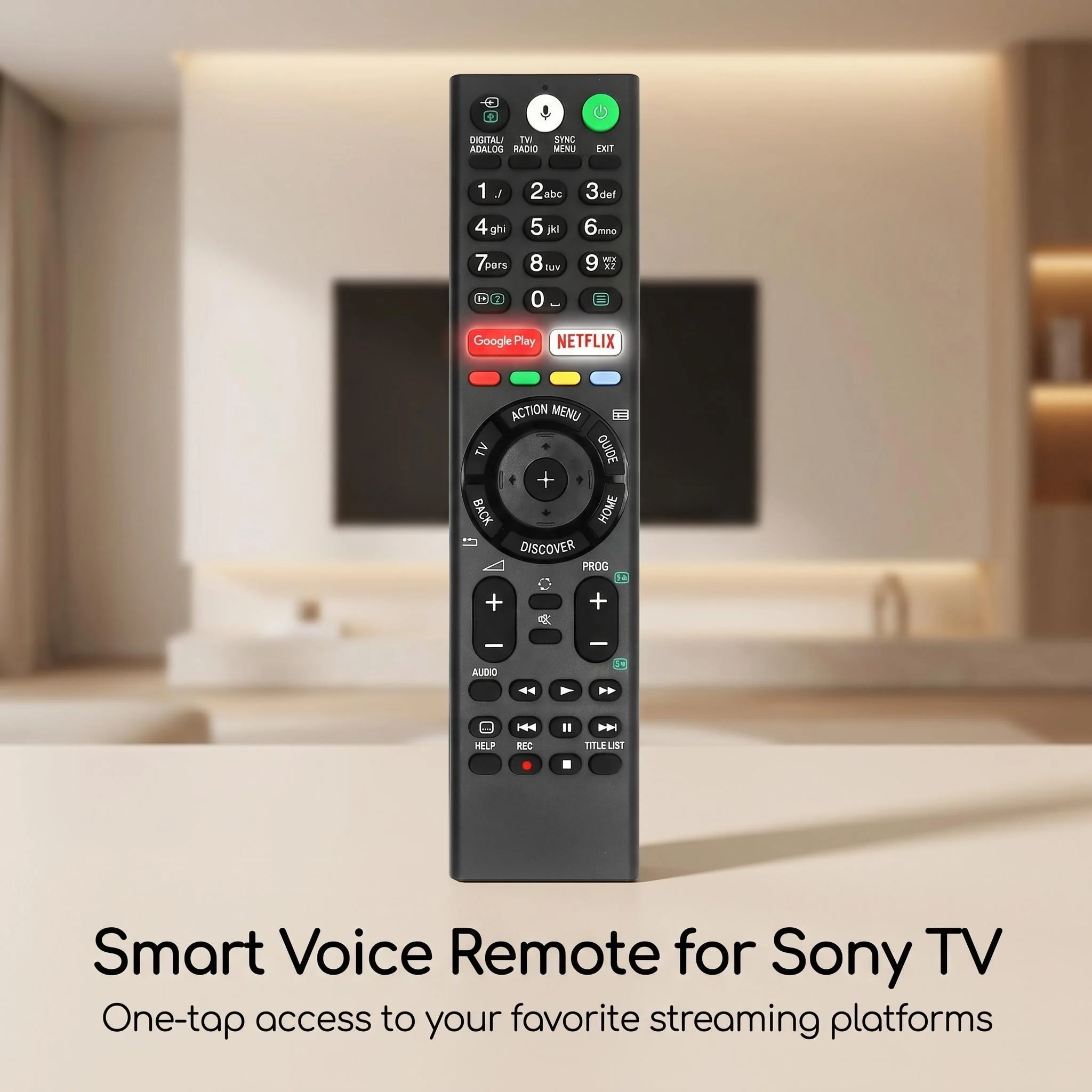 FAZV Voice Remote Control for Sony RMF-TX300E/TX310B/TX310U/TX310P/TX300P 4K Smart LCD TV