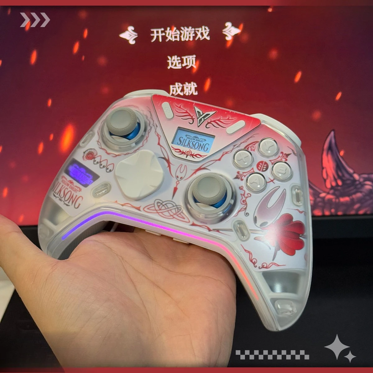 Anime The Hollow Knight Game Controller Sticker Pattern Stickers DIY for Flydigi Apex5/4 Excluding Gamepad