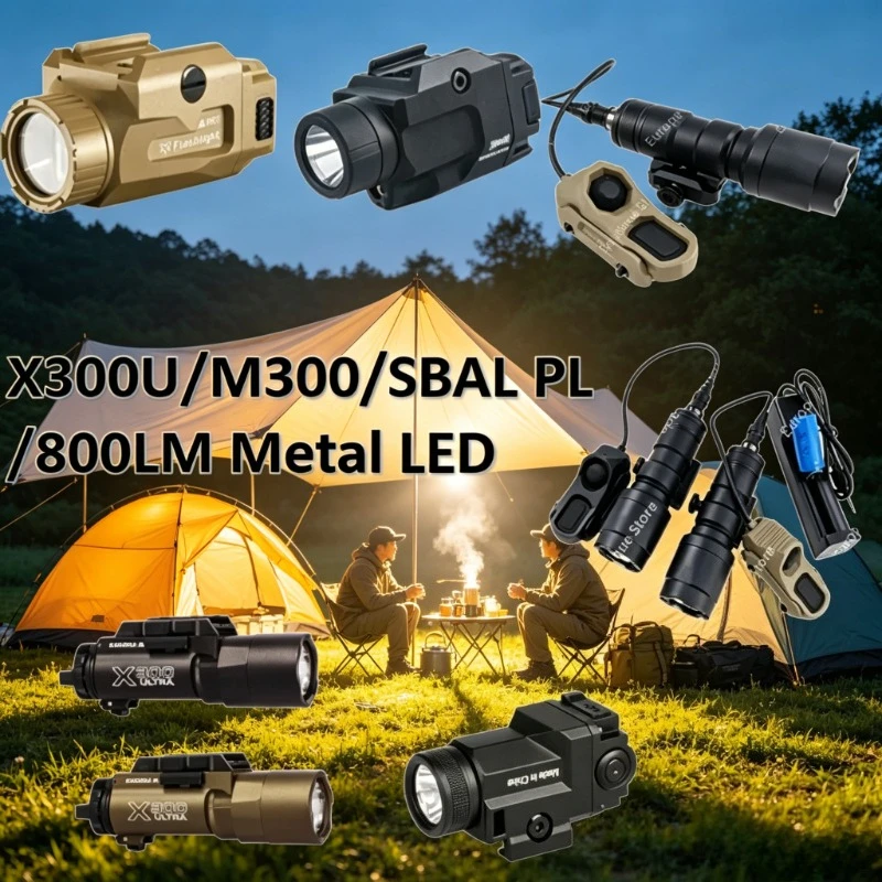 

X300U/M300/SBAL PL/800LM Strong LED Portable Lamp Head Mount Light for Outdoor Trek Hiking Use