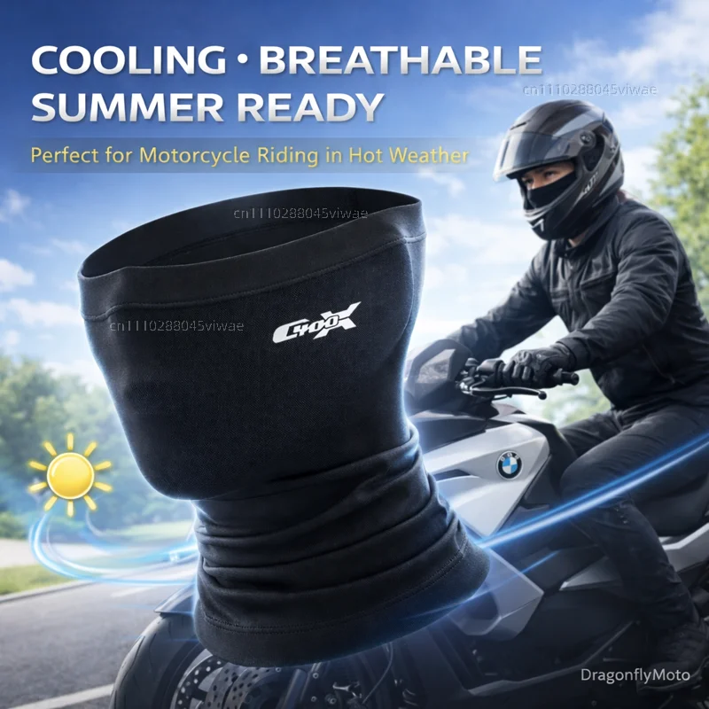 

For Bmw C400gt C400x C400 Gt X Custom Logo Motorcycle Mask Summer Breathable Neck Scarf UV Protection