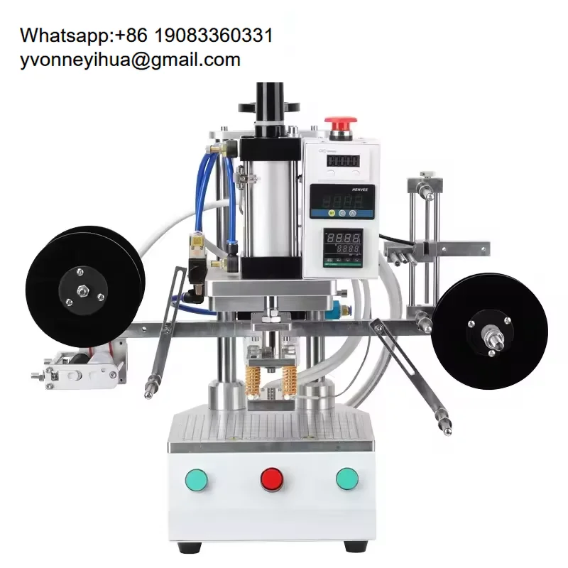

WT-TY100 Semi-Automatic Electric Heat Press Machine Dual Voltage & Elastic Straps Fixing For Textile Printing Tech Packaging