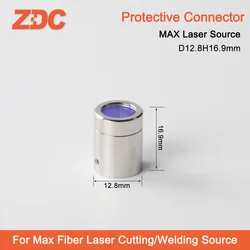 Grupo de lentes de conector protector de salida con tapa protectora de lente para máquina de corte de fibra QBH Max