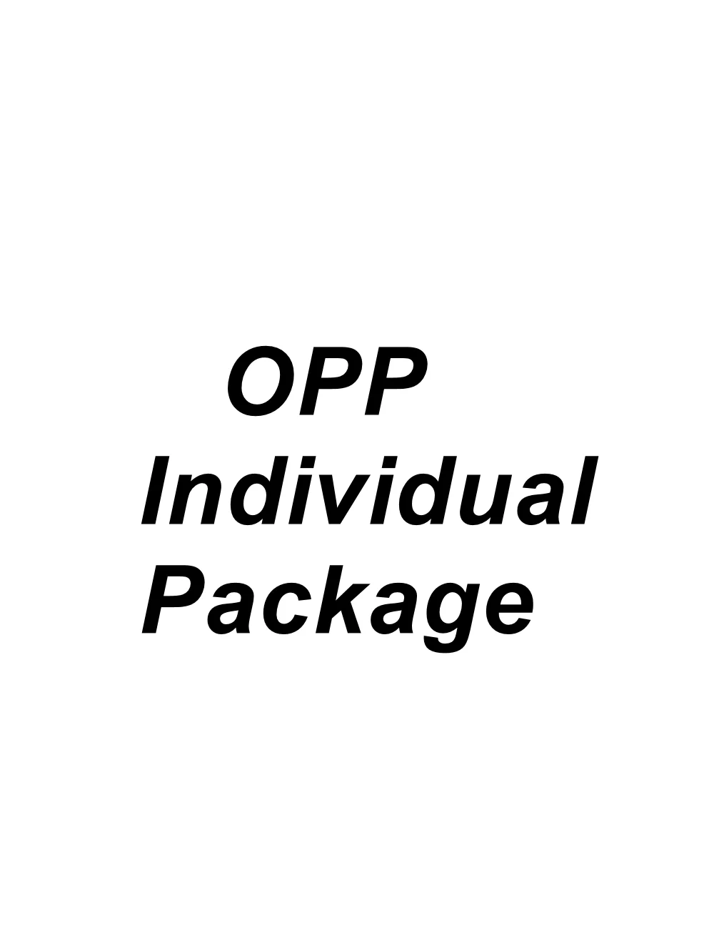 Emballage séparé OPP pour la commande de produits personnalisés pour l'expédition et le travail