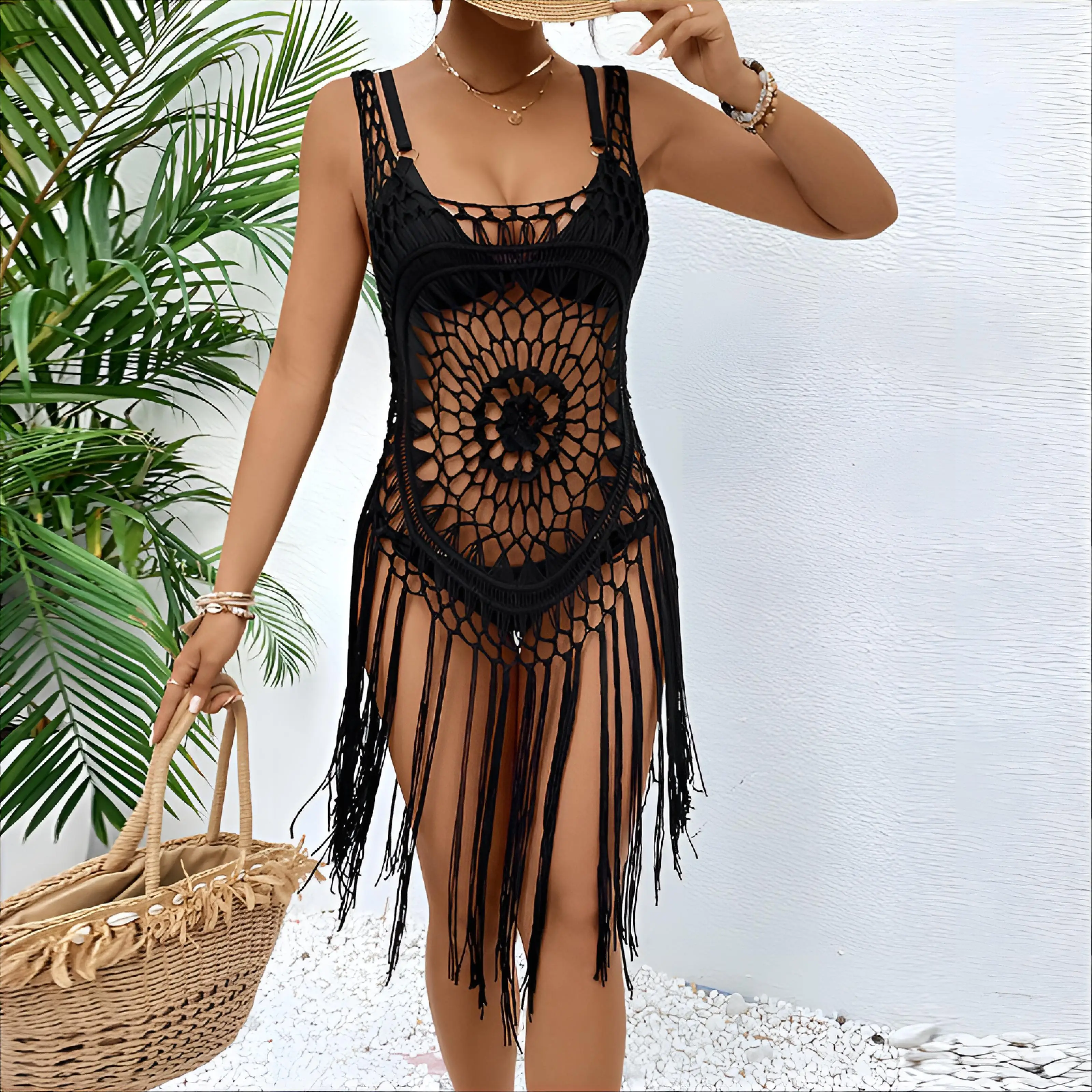 Cover Up Vintage femmes maillot de bain Verano nouveauté grande taille Camping Sarongs ajusté réglable flou Fluorescent Bandeau déesse