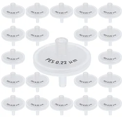 25 Pcs Filter Premium Microporous Membrane Needles Syringe Filters Filtration Strainer Sterile Plastic Holder Equipment