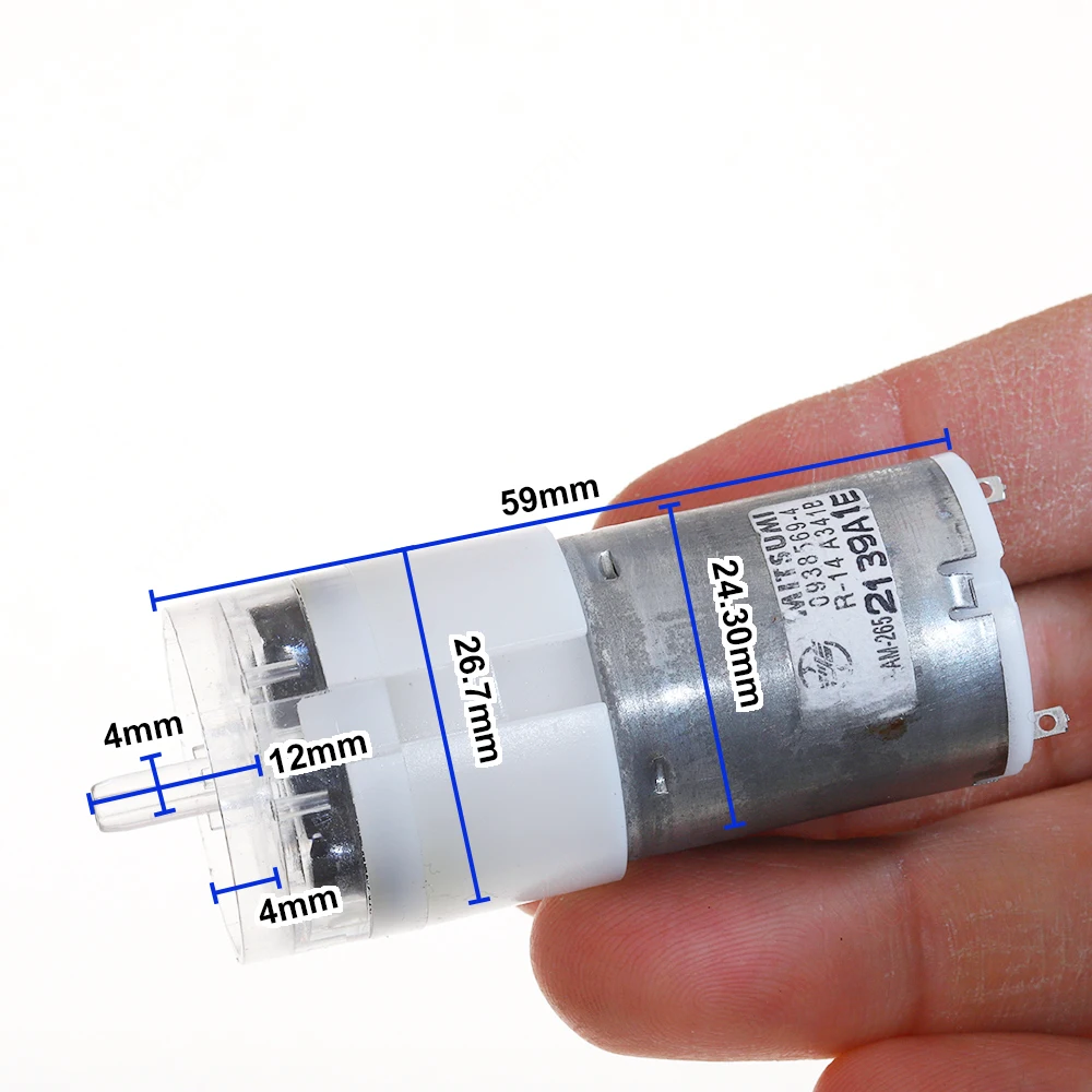 MITSUMI Air Pump Mute DC 3.7V 5V 6V Sphygmomanometer Booster 370 Oxygen Pump Large Flow Abundant Energy Fish Tank Aquarium