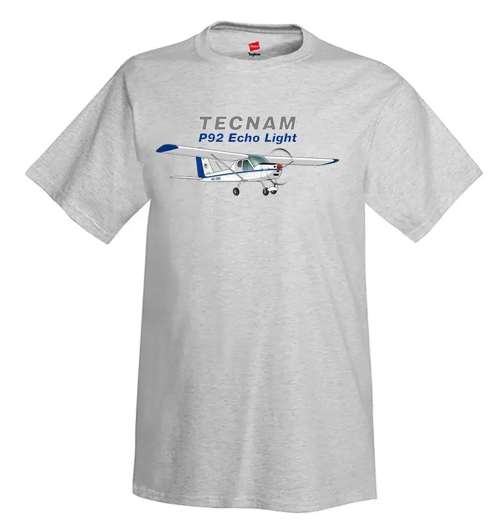 Brand T-Shirt Men 2019 Fashion Tecnam P92 Echo Light Airplane T-Shirt - Personalized W/ Your N# Print Tees Short Sleeve O-Neck