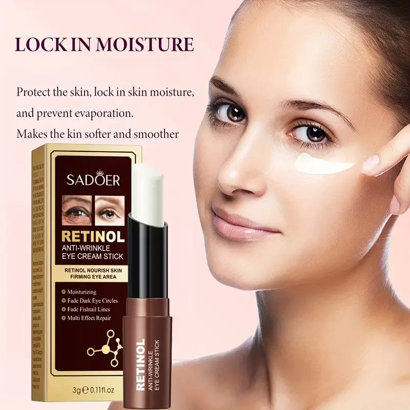 1/2pcs Retinol Eye Cream Stick: Moisturizing Firming Eye Care for Brighter Under-Eye Skin Eyes Brighten Care Products