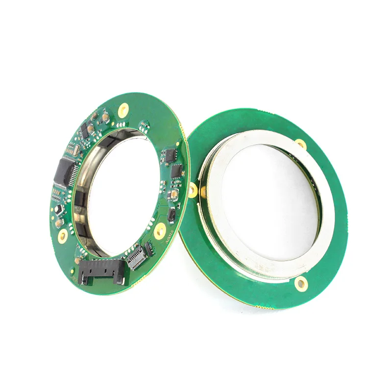 hollow shaft ID50mm OD67mm thickness7mm  multiturn 17-24bit resolution  0.05 accuracy absolute rotary Magnetic encoder