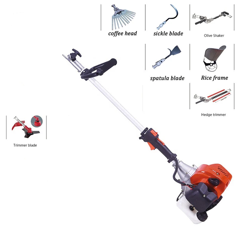 Multi Brush Cutter Chainsaw Petrol Hedge Trimmer Grass Cutter Garden Tools Multi-function Strimmer Extender Tree Pruner