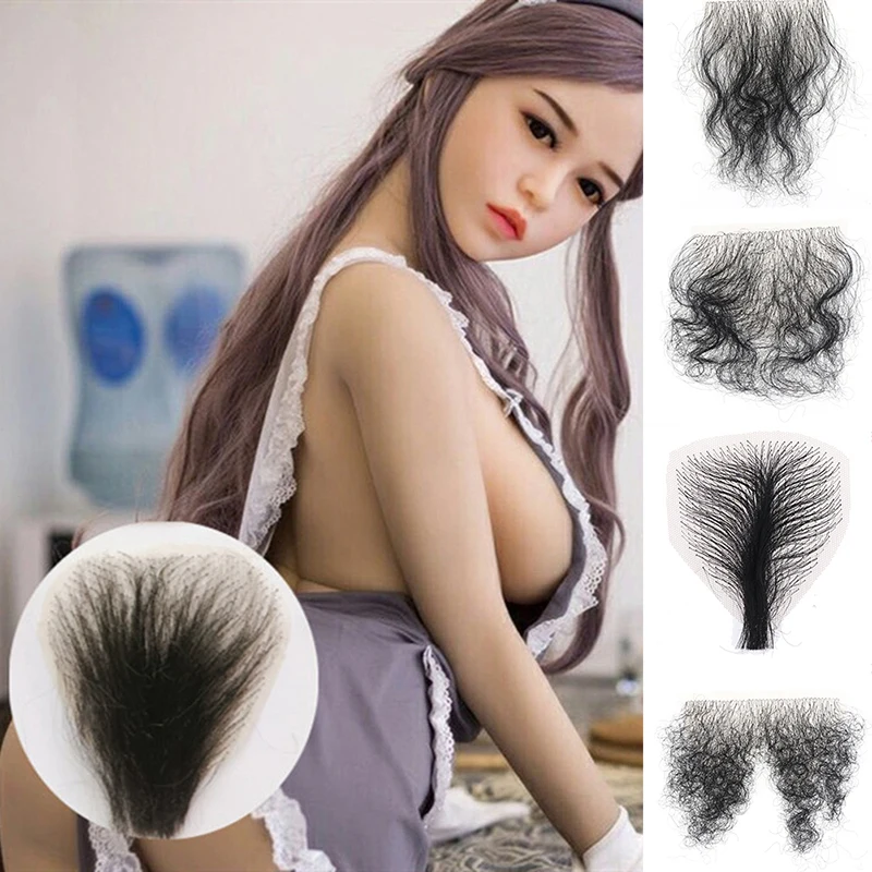 Love Doll Seamless Realistic Pubic Hair for Sexpuppen Love Sex Dolls Non-trace Stick Natural Hair