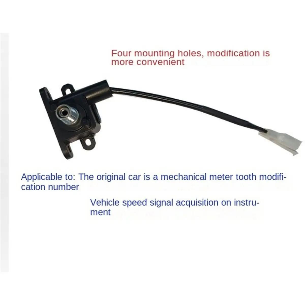 #96Z (Black)Mechanical Speedometer to Digital Gauge Conversion Kit,Motorbikes Accessories image 4