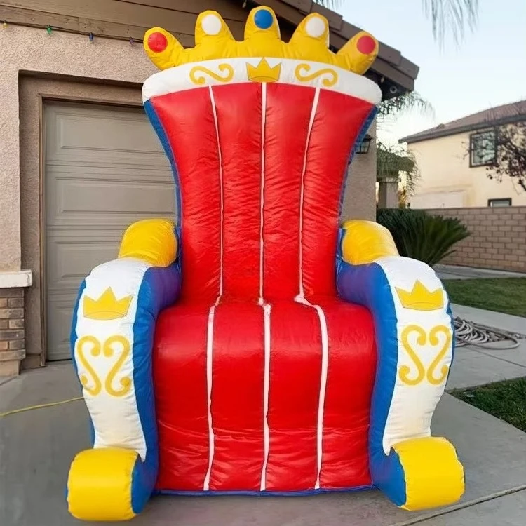 

Коммерческий класс, уличное вечерние королевское сиденье, воздушное гигантское надувное тронное кресло
