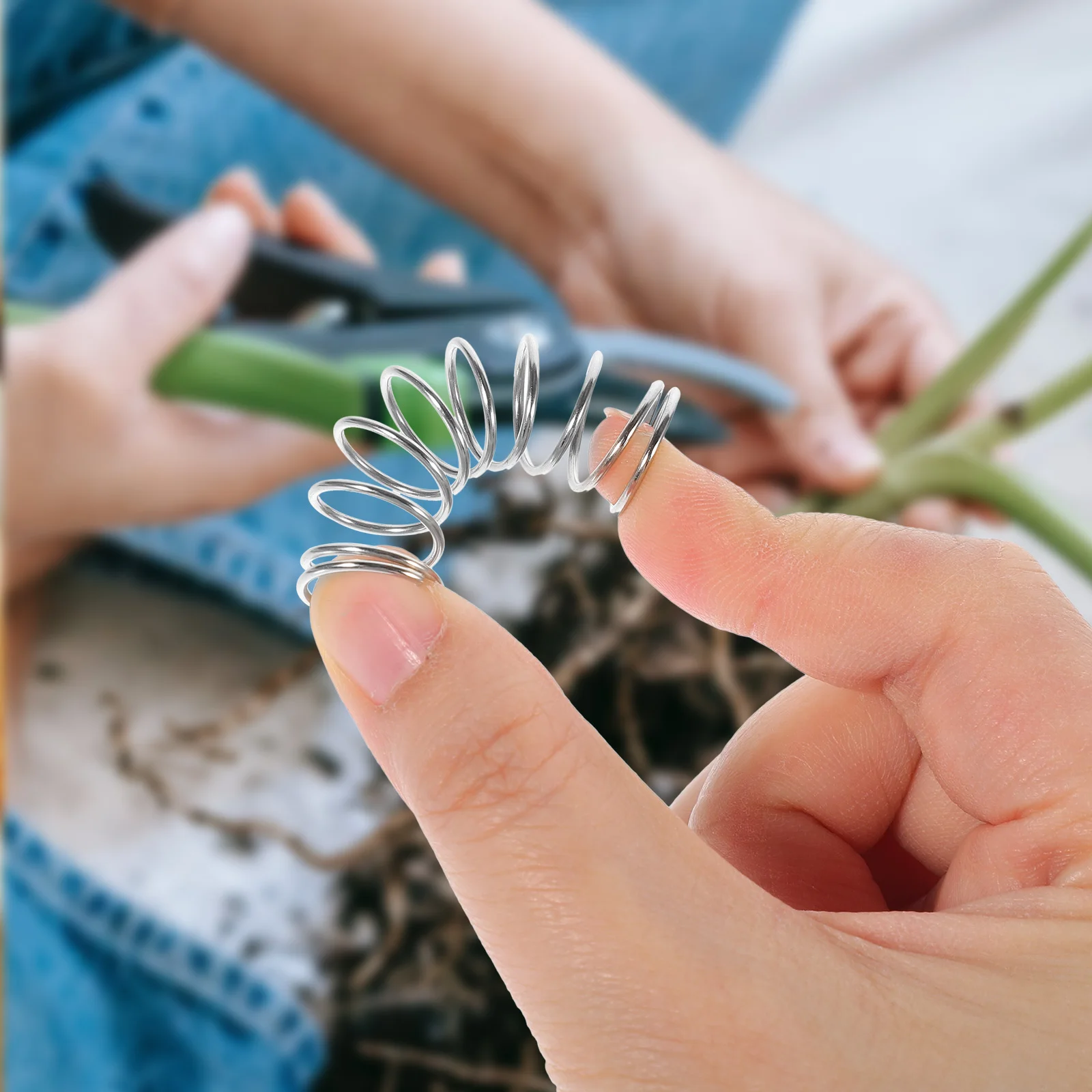 3 個の園芸用鋏スプリング交換用ヘビーデューティ耐摩耗性剪定ばさみスプリング剪定ツールトリマーアクセサリー用
