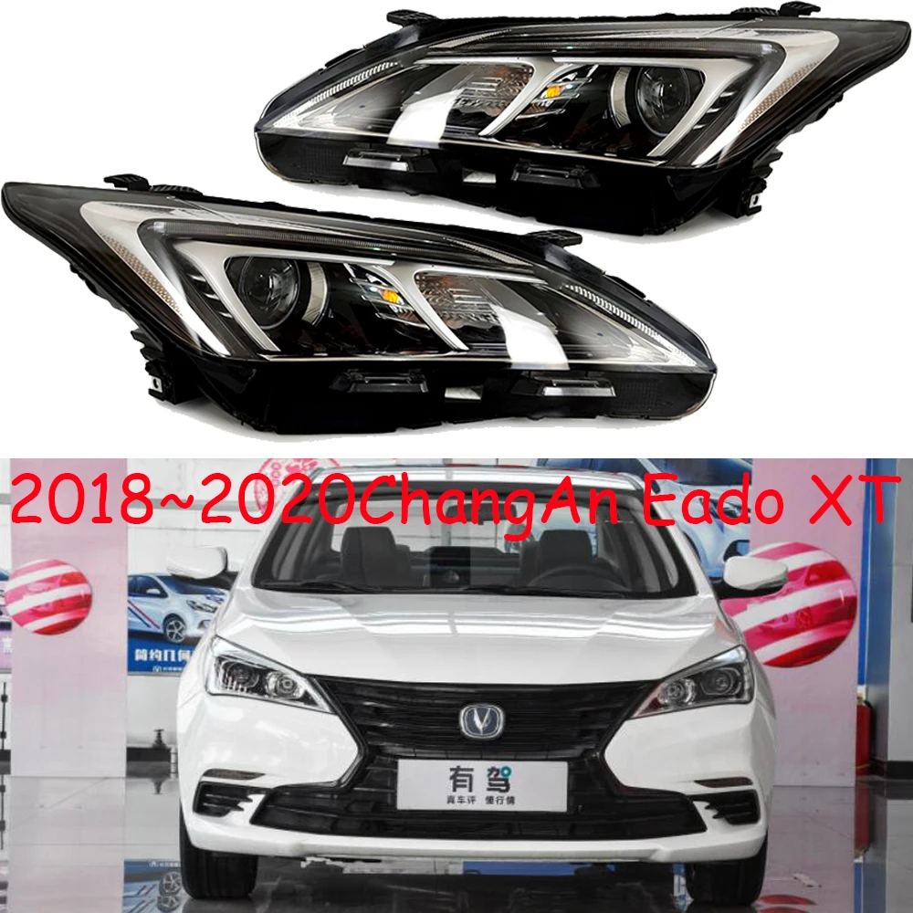 

1pcs car bumper CHANG AN headlamp for ChangAn Eado XT headlight 2018~2020y car accessories head lamp ChangAn Eado XT fog lamp