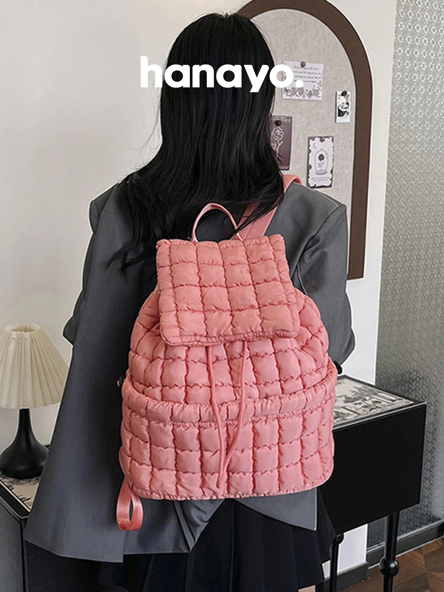 

Женская повседневная сумка Hanayo: вместительная, простая, на два плеча, для книг, трендовая, новинка 2026 года