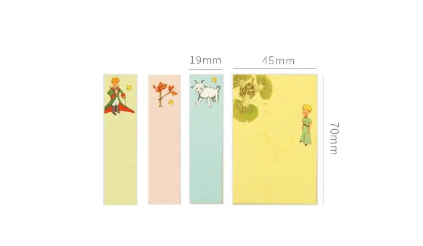 Cute Little Prince memo pads Sticky Notes Index Paper Driver Stickers Self-Adhesive Sticky Paper Bookmark Office School Supplies