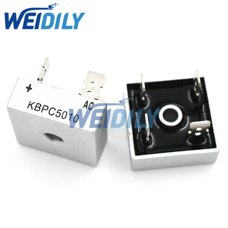 2PCS Diode Bridge Rectifier KBPC1510 KBPC2510 KBPC3510 KBPC5010 DIP Rectifiers 15A 25A 35A 50A 1000V