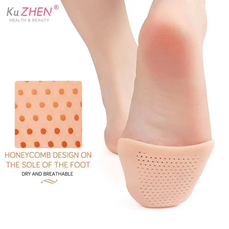 1Pair Caps Pads Women Toe Protector Silicone Gel Pointe Toe Cap Cover Toes Soft Pads Protectors For Ballet Shoes Girls Foot Care