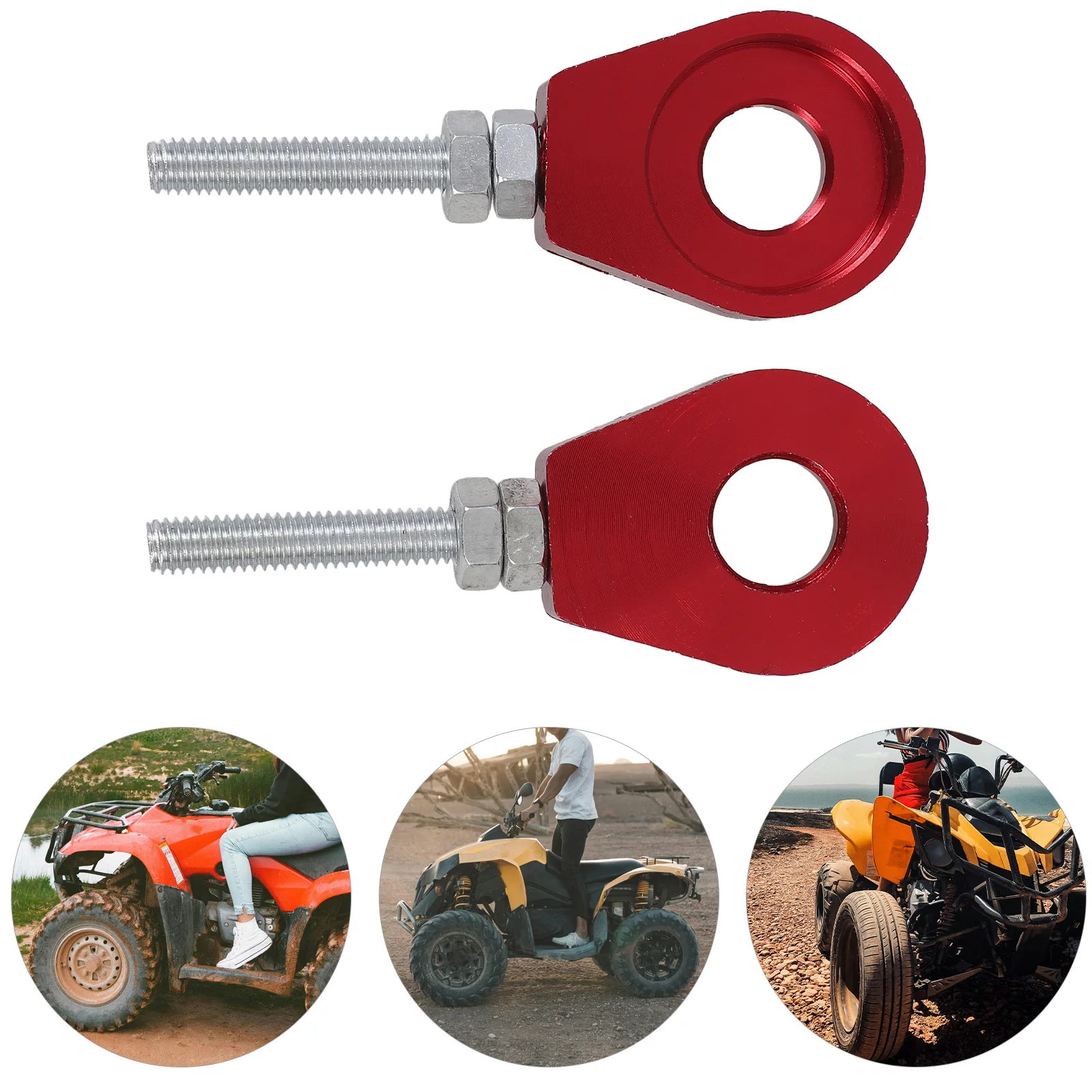 

CNC Aluminum Adjuster Tools ATV Motorcycle Chain Tensioners Chain Tool Tightener Motorcycle Supplies Tensioner Bolt Tightener