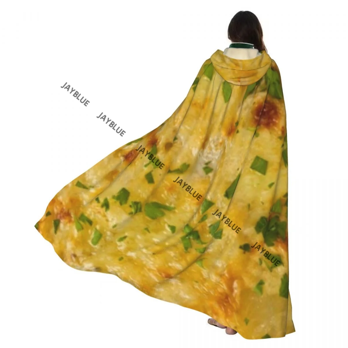 Capa con capucha Capa unisex con capucha Textura de patatas Capa de gratina Capa de bruja vampiro Disfraz de cosplay