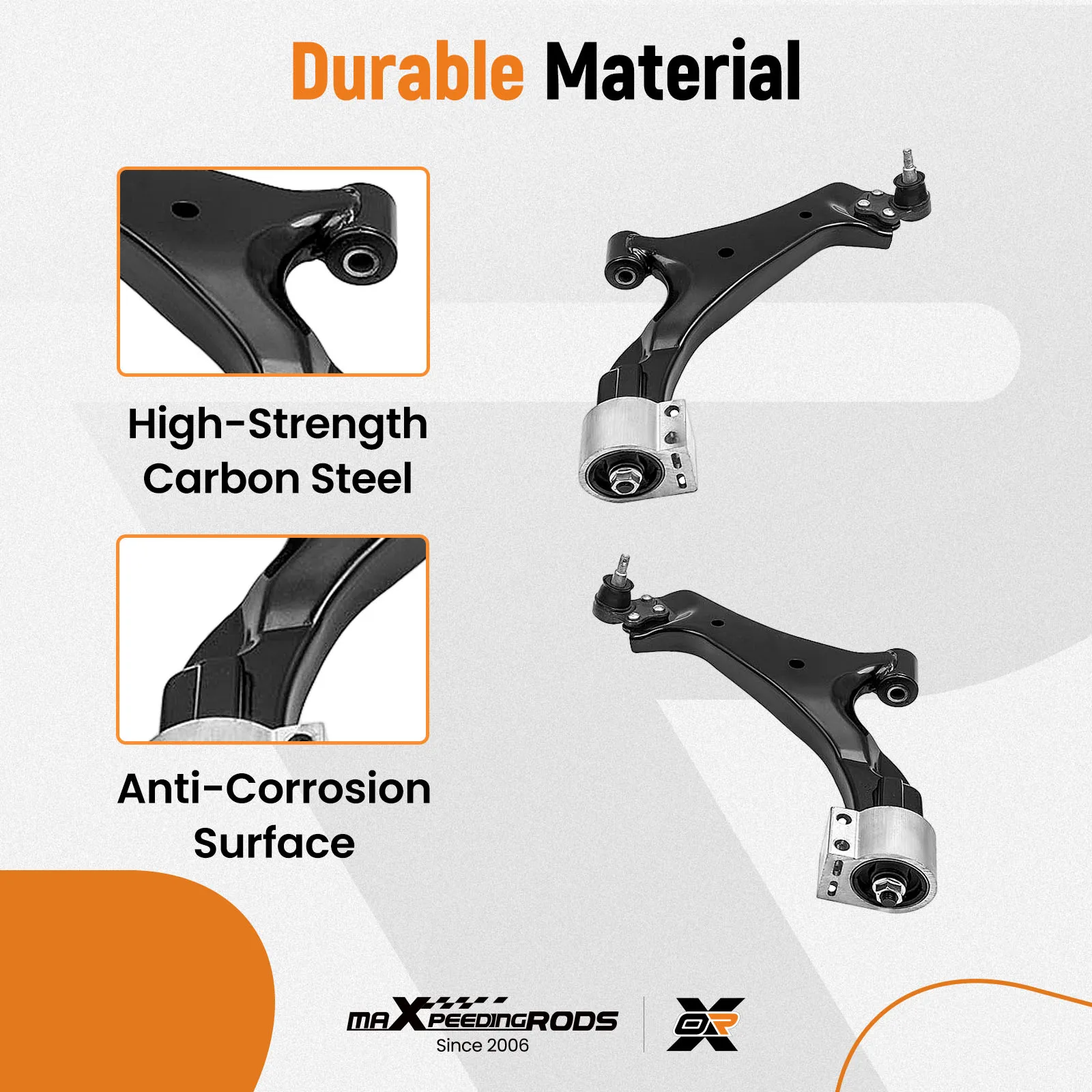 

Комплект передних нижних рычагов подвески (левый и правый) для Chevrolet Equinox и GMC Terrain 2.4L 2010-2017 гг.