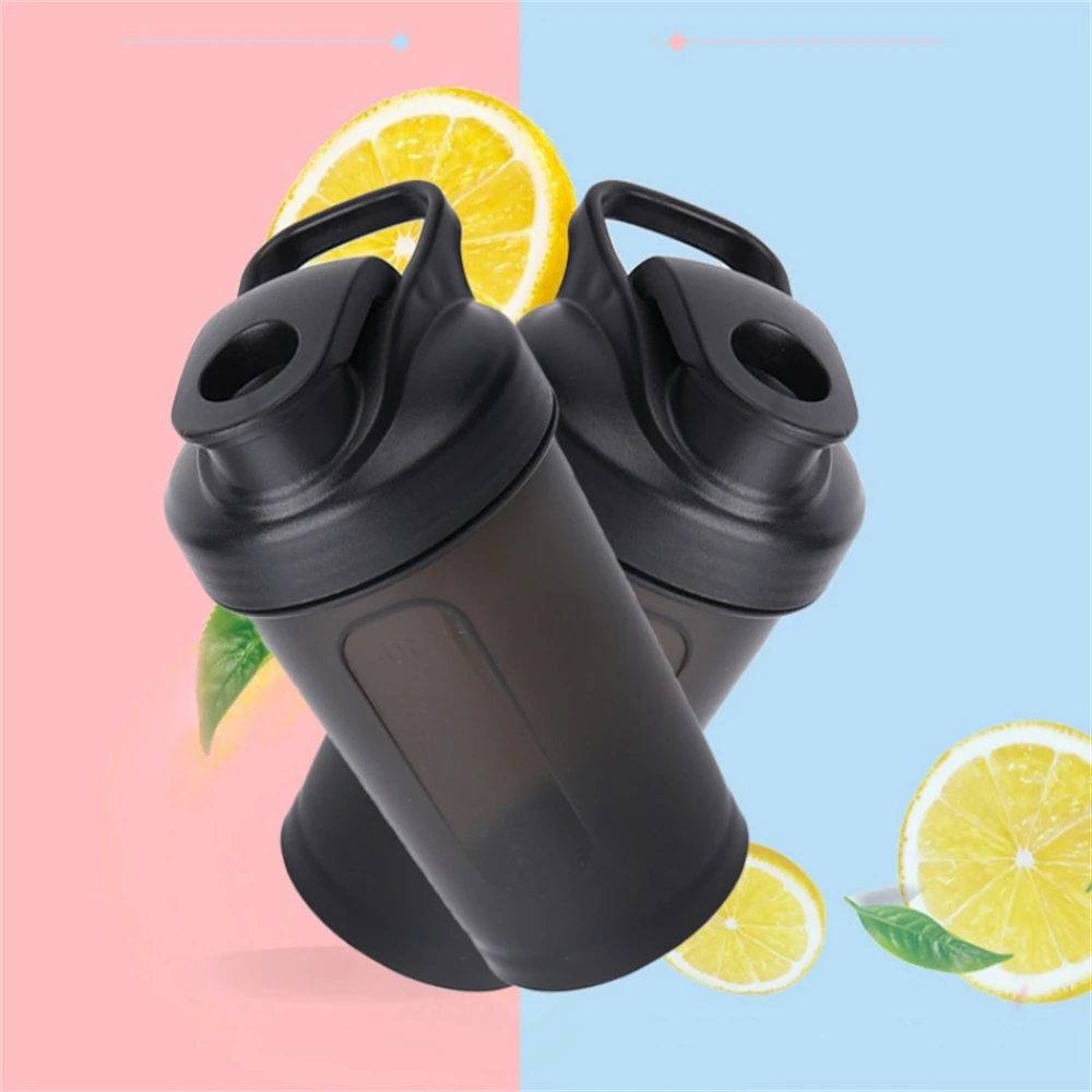 Portable 300ml Protein Powder Shaker Bottle Mixing Cup with Scale  LeakProof Water Bottle for Gym Outdoor Fitness Training Sport