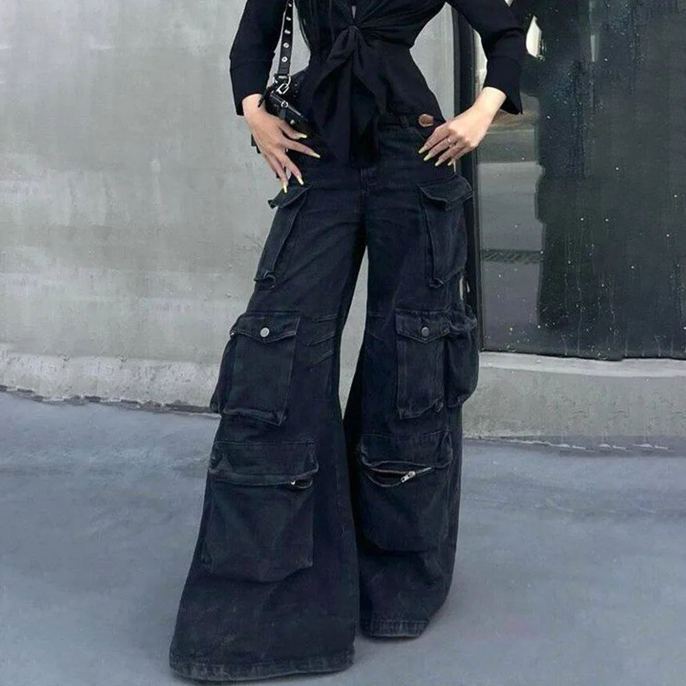 2026 Winter Unisex Solid-Color Straight-Leg Jeans American Vintage Fashion Trend High Street Casual Loose Neutral Bottoms