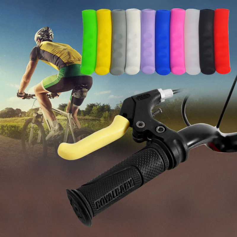 1 Pair Silicone Bicycle Lever Grips Protectors Anti-Skid Bike Brake Lever Handle Sleeve MTB Bike Cycling Silicone Brake Cover