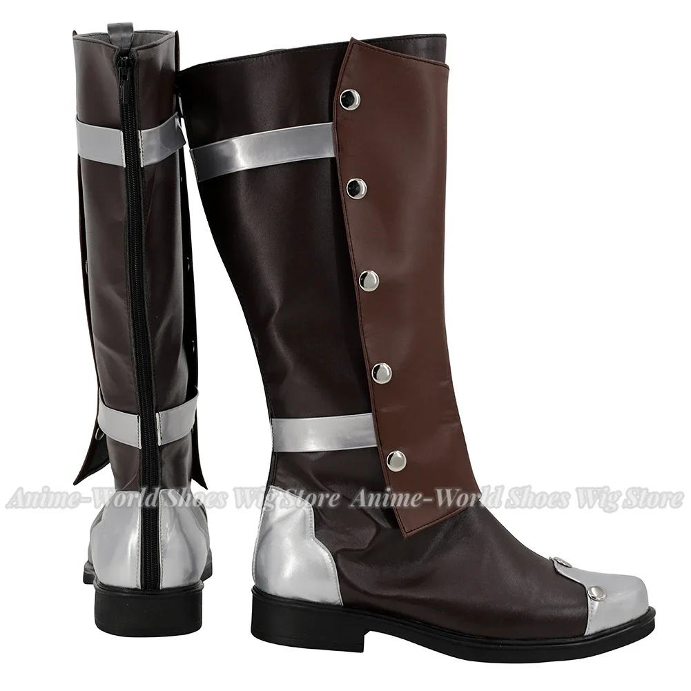 TRIGUN Vash The Stampede Cosplay Anime chaussures accessoires de déguisement hommes bottes en cuir PU costumes de fête d'halloween accessoires sur mesure
