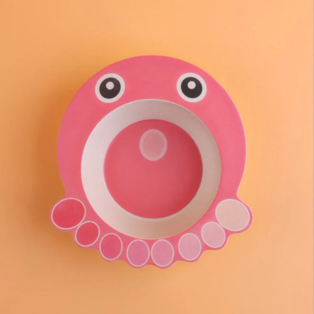 وعاء من ألياف الخيزران على شكل الأخطبوط مناسب وخفيف الوزن وغير قابل للكسر وحبوب الفواكه وحفلات الآيس كريم والنزهات #2