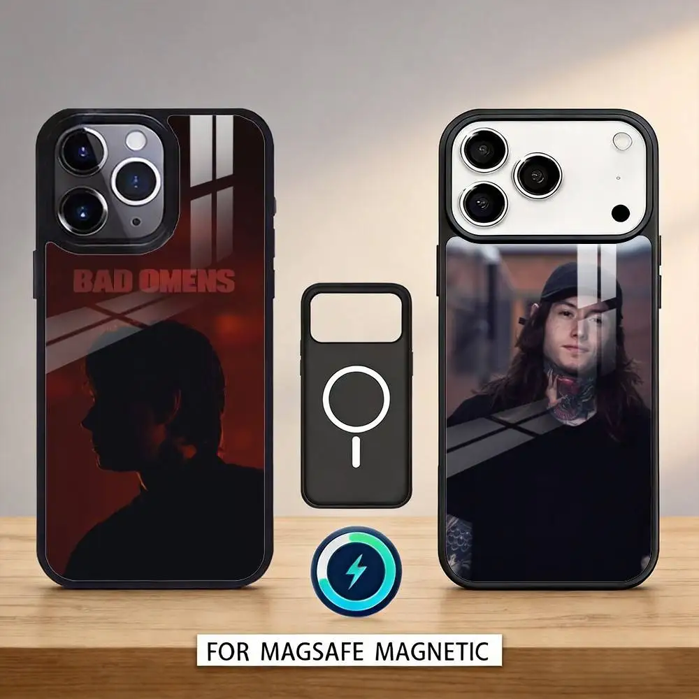 

Dark B-Bad O-Omens N-Noah Phone Case Magnetic For iPhone17 16 15 14 13 12 Pro Max For Magsafe Wireless Charging Cover