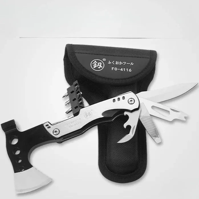 

EDC Multi-functional Folding Axe Outdoor Survival Equipment Portable Household Firewood Splitting Manual Combination Tool