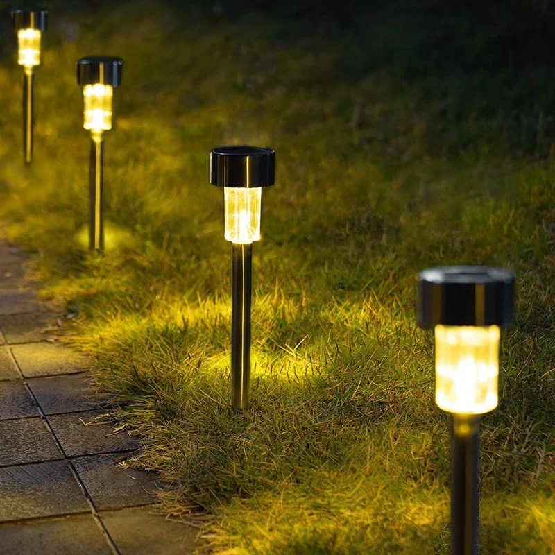 Outdoor Solar Powered Lamp, Jardim Decoração Ferramentas, iluminação de paisagem impermeável para Pathway, Pátio, Quintal, Gramado, 1-30pcs