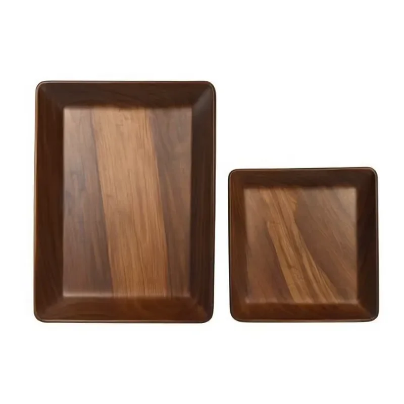 North American Black Walnut Rectangular Tea Tray Solid Wood Dry Brewing Tray Household EDM Wooden Tea Serving Platter