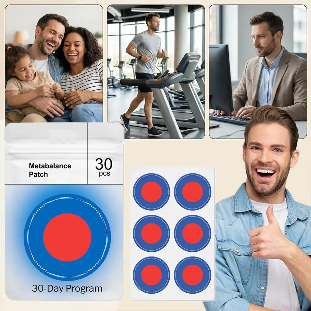 

30-Piece Metabolic Balance Patches Original Non-Irritating Weight Control Patches Slimming Body Care Skin-Friendly Belly Stick