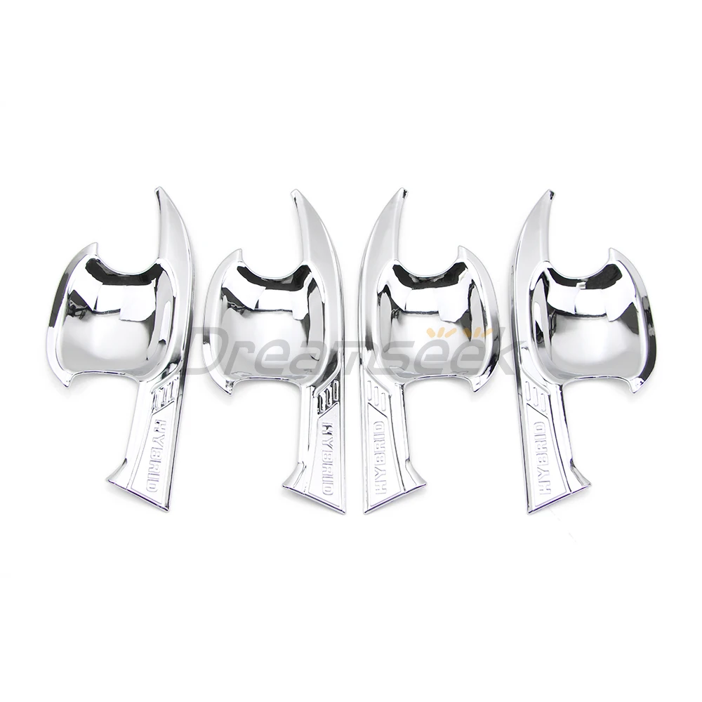 

4PCs Door Handle Bowl Cup Cover For Toyota Highlander Kluger XU70 2020 2021 2022 Chrome Molding Trim ABS Plastic