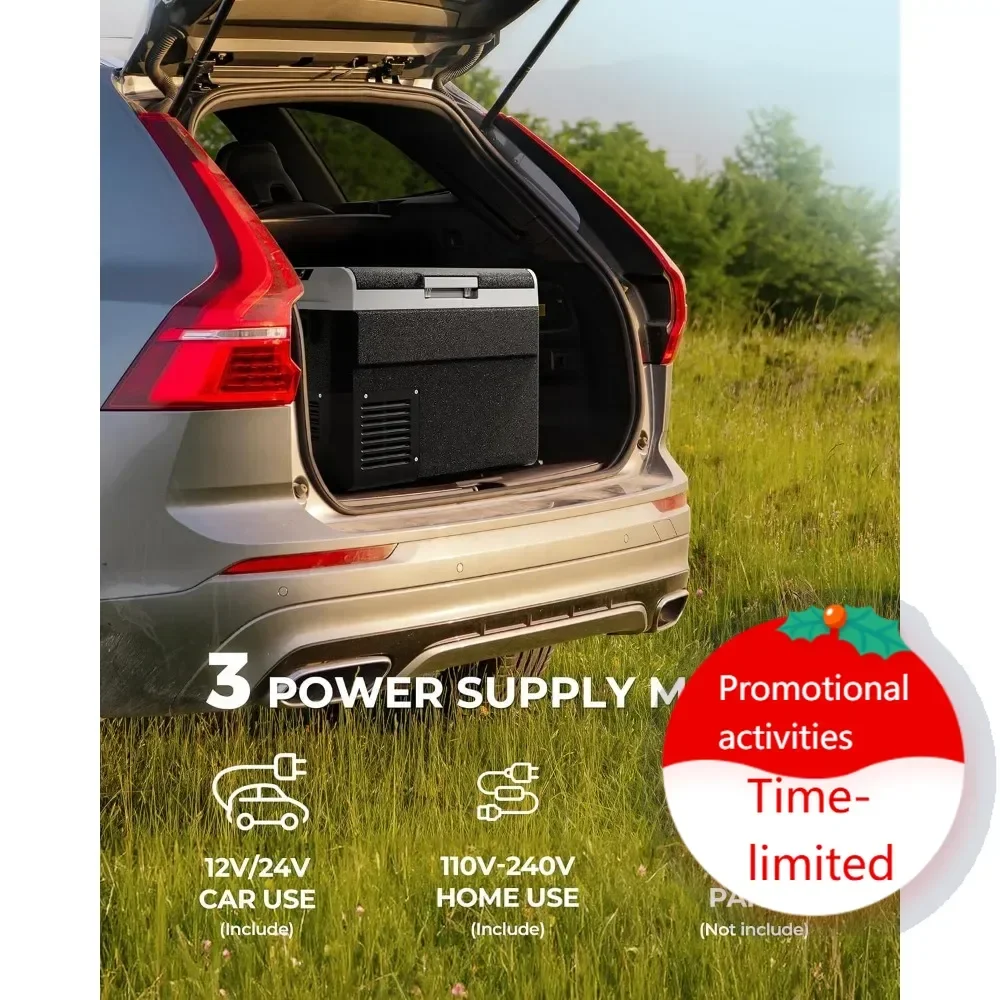 

Хит продаж: 12-вольтовый холодильник, электрический охладитель на 53 кварта, автомобильный холодильник 12В/24В DC, 100~240В AC, портативная морозильная камера -4°C ℉ ~68 ℉ Управление через приложение