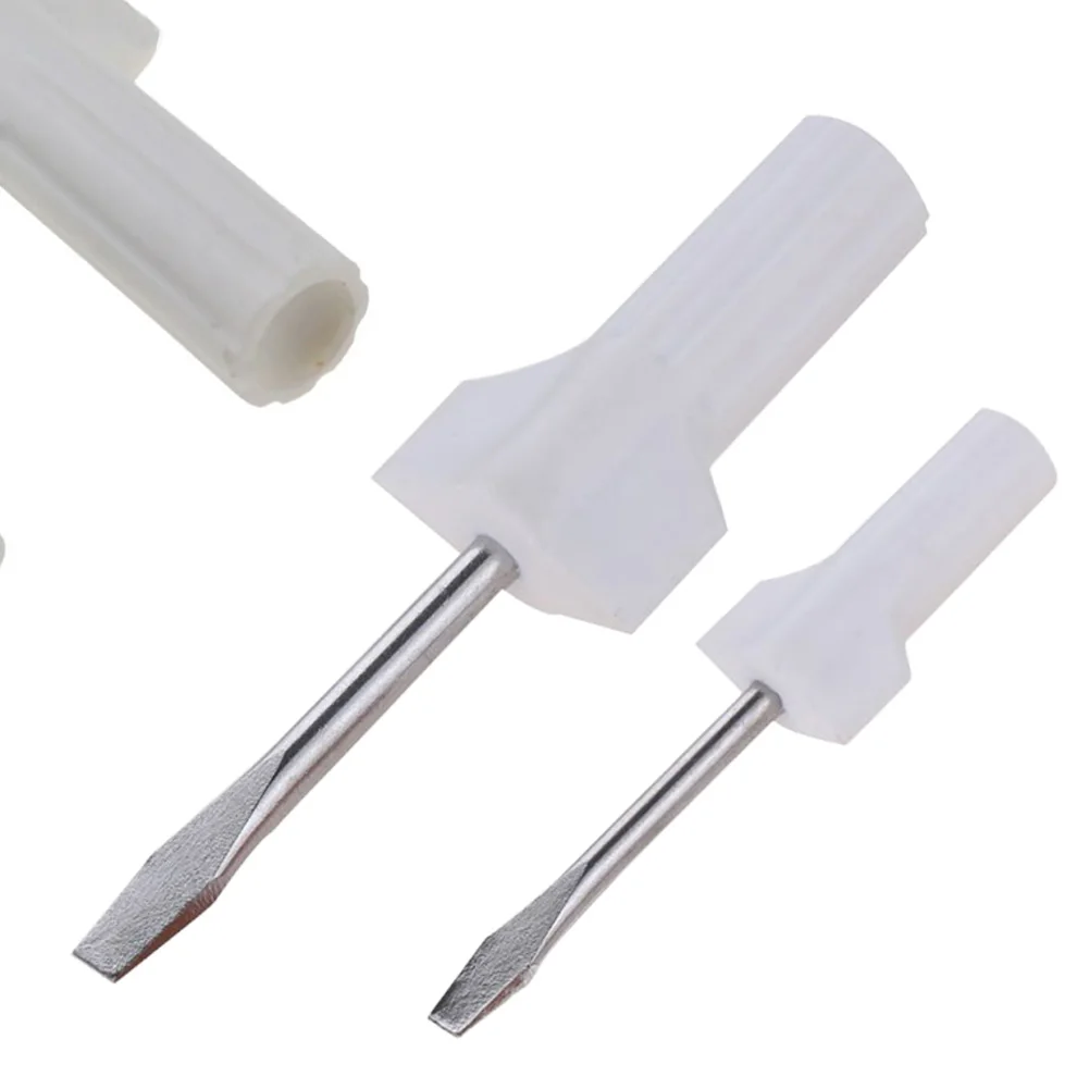 Sewing Machine Screwdriver Adjustable 2 Pcs Flathead For Singer Plastic+metal Repairing Tool White Accessories