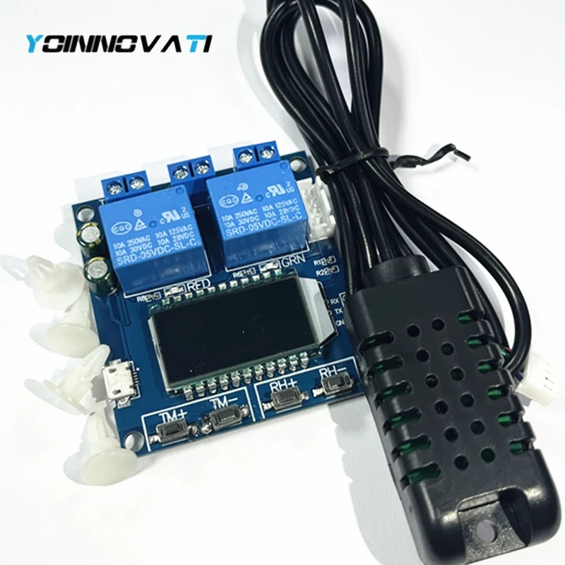 XY-TR01 SHT20 Humidity Temperature Controller DC 12V Hygrometer Thermometer Thermostat Humidistat LCD Digit Display Relay Module